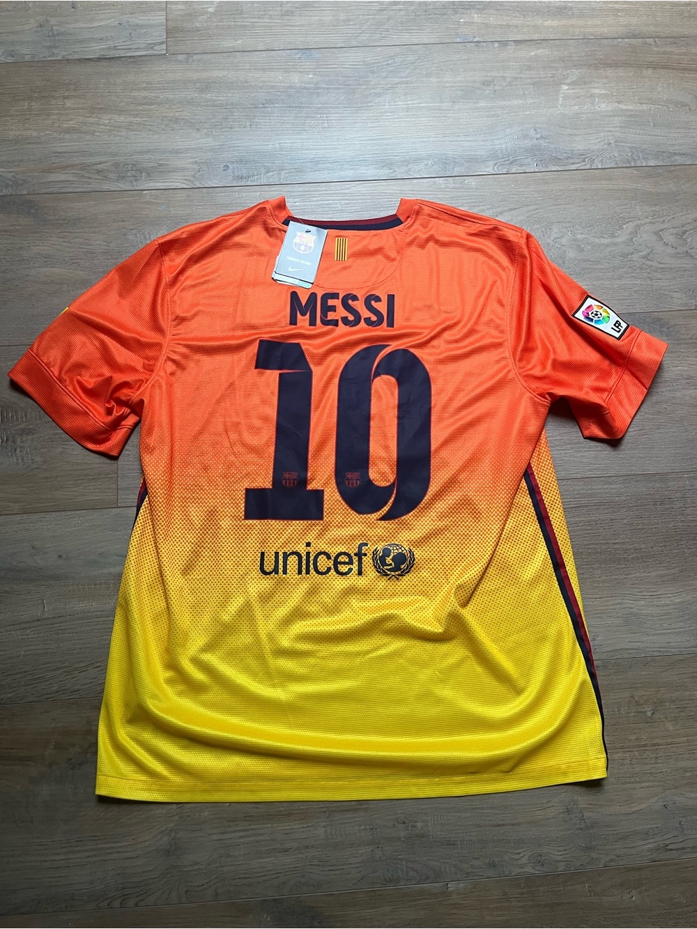 BNWT Barcelona 13/14 Away Messi Soccer Football Jersey